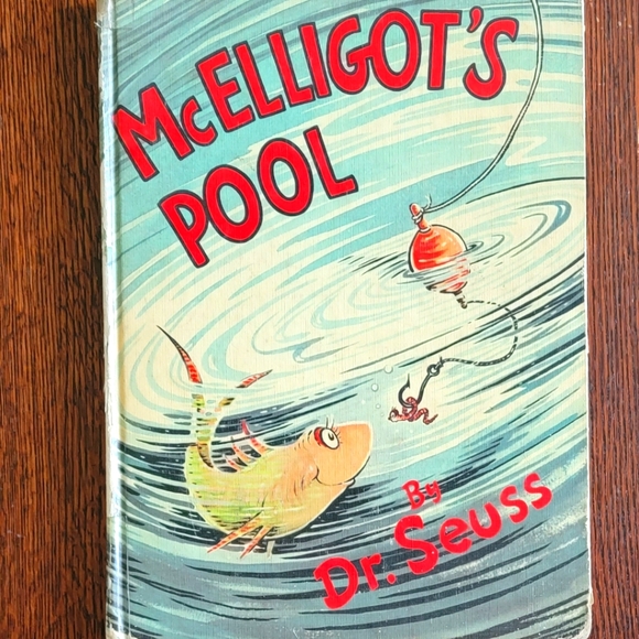 McElligot's Pool 1947 1st Edition Dr Seuss Random House Board Book ex Library - Picture 1 of 10